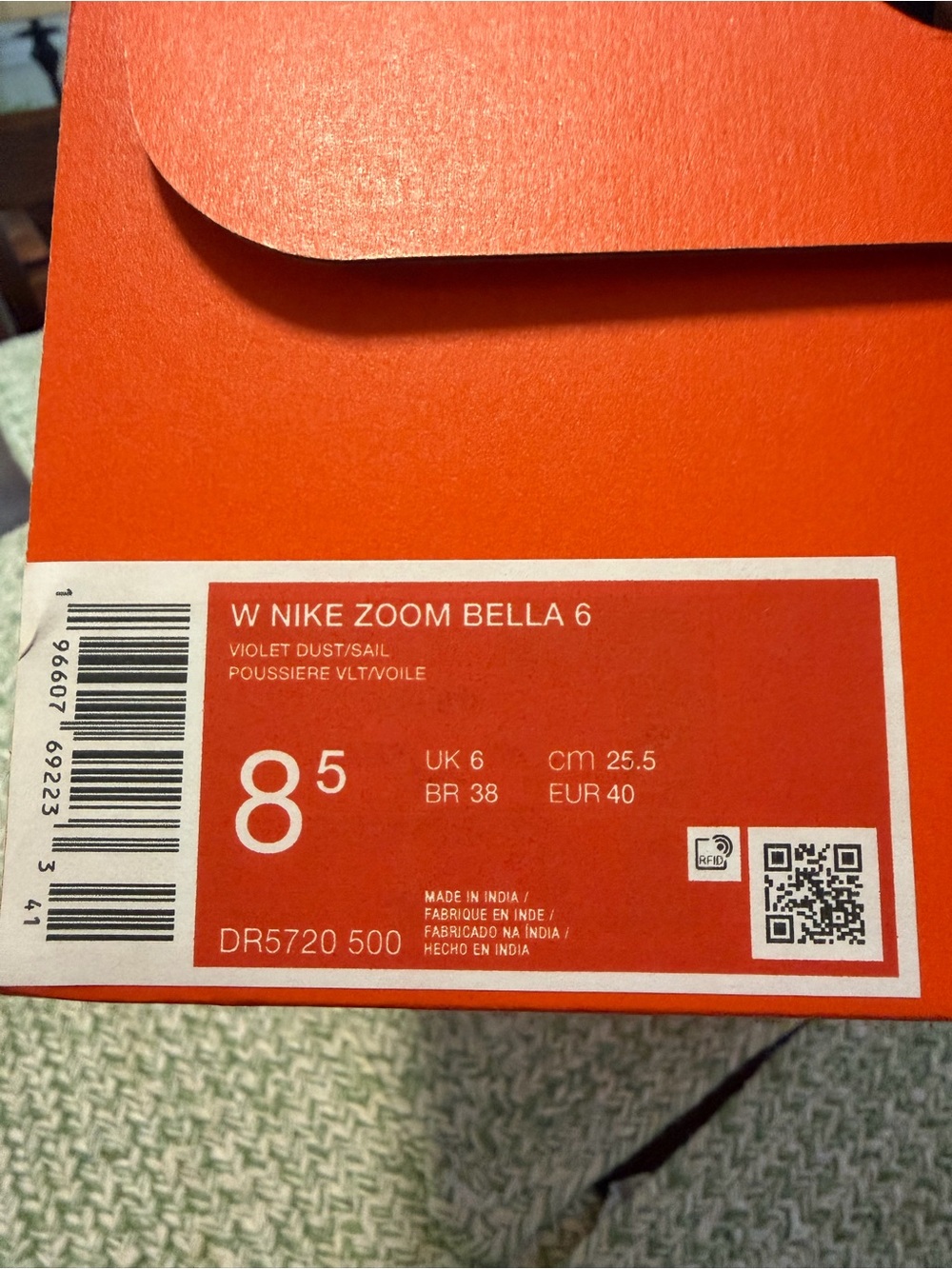Nike women’s Zoom Bella 6 Lavender Athletic Sneakers size 8.5 new!! - Picture 10 of 10